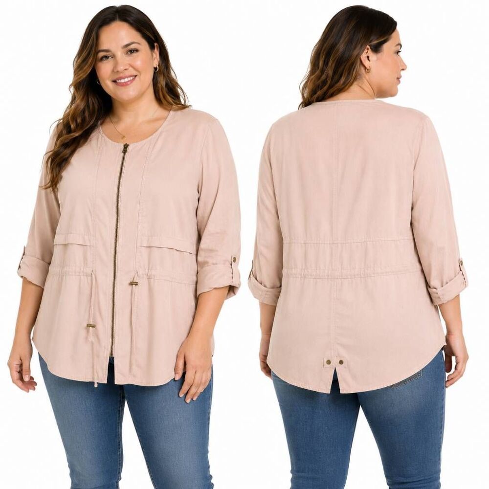 Maurices Blush Zip Jacket XS Lightweight